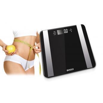 comprar BASCULA BAÑO CON MEDIDOR CORPORAL SOGO
