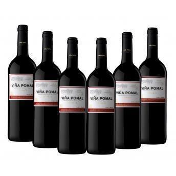 comprar LOTE 6 BOTELLAS DE VINO TINTO CRIANZA VI&Ntilde;A POMAL 0,75L
