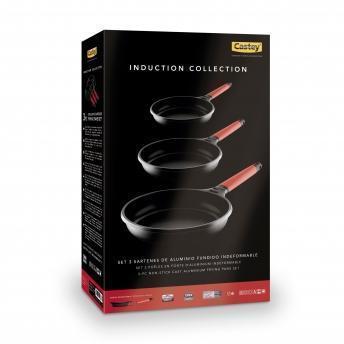 comprar SET SARTENES INDUCTION COLLECTION 18 - 22 - 26 CM